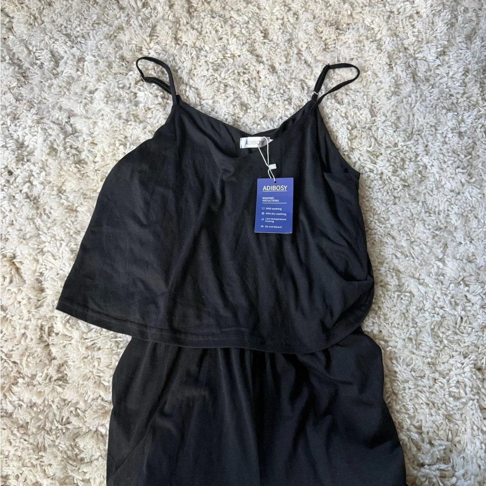 Elegant Black Sleeveless Jumpsuit